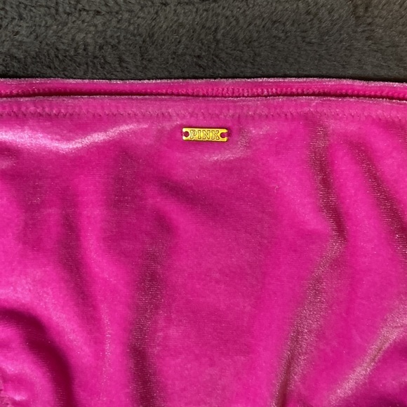 NWT Victoria’s Secret Pink strappy velvet mini bikini bottom - size medium - Picture 4 of 4